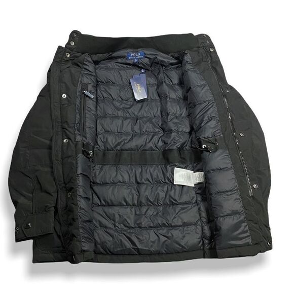 Polo Ralph Lauren Mens Triple Black Field Jacket size Large New with Tags (b) - Picture 5 of 14
